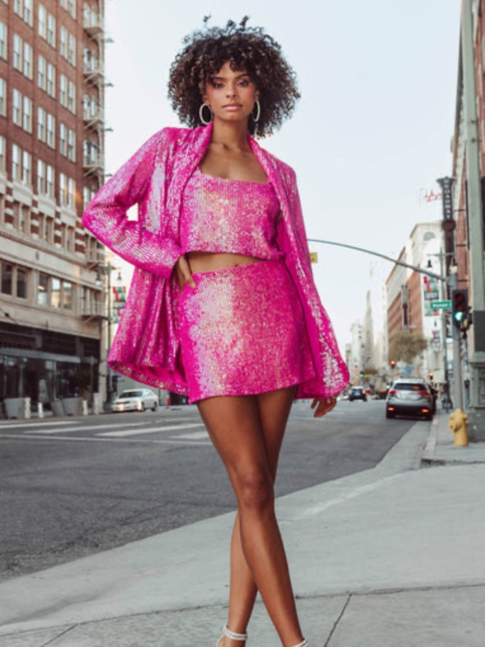 Show Me Your MuMu All Night Skort / Skirt - Hot Pink